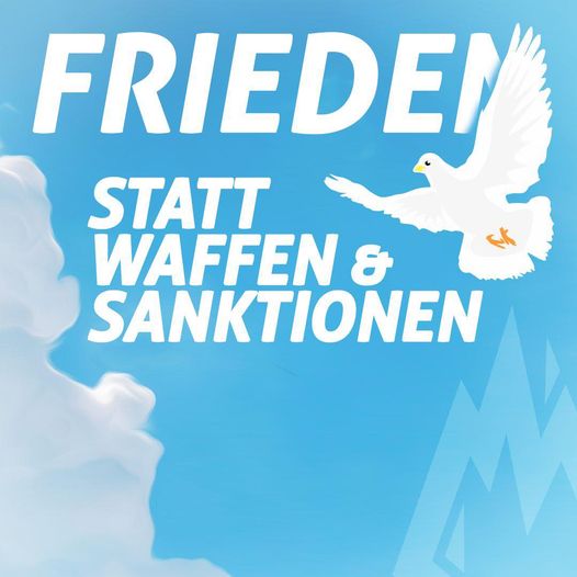 Read more about the article Frieden statt Waffen und Sanktionen!