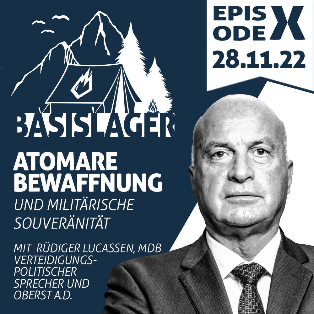 Read more about the article Basislager X: Atomare Bewaffnung und militärische Souveränität – mit Rüdiger Lucassen, MdB